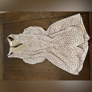 Pink Lily Romper-Medium